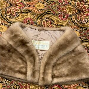 Hong Kong Natural Brown Mink Shawl/collar